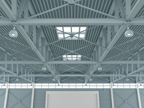 Airplane Hangar 3D 模型