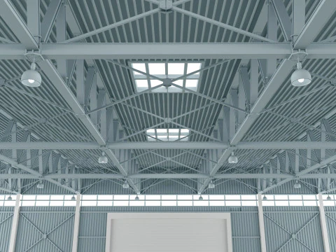 Airplane Hangar 3D Model