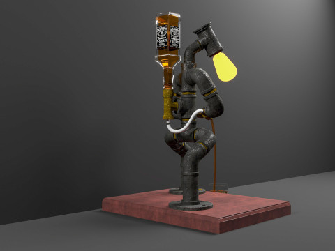 Bar Robot Lamp 3D मॉडल
