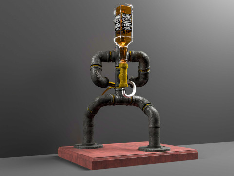 Bar Robot Lamp 3D मॉडल
