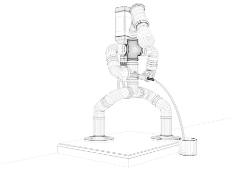 Bar Robot Lamp 3D मॉडल