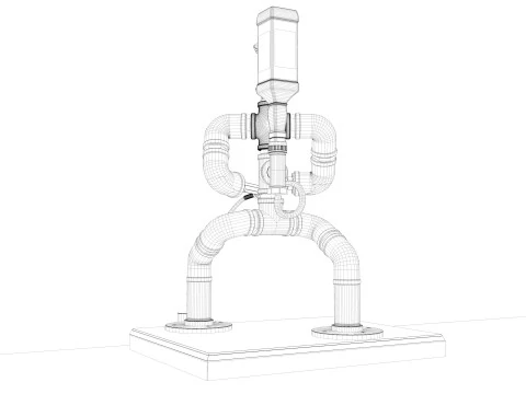 Bar Robot Lamp 3D Model
