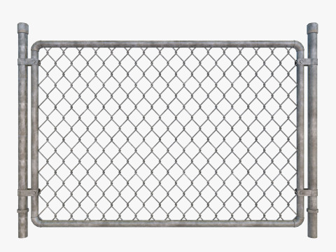 Barbed Wire fence collection 3D Model