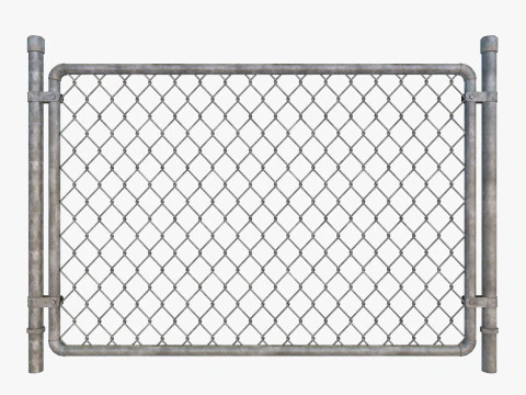Barbed Wire fence collection 3D Model