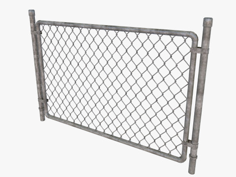Barbed Wire fence collection 3D Model