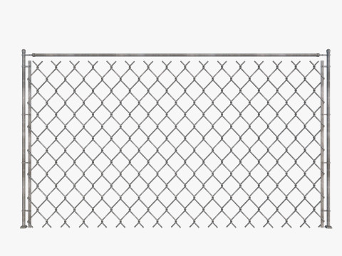 Barbed Wire fence collection 3D Model
