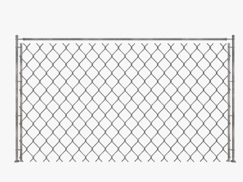 Barbed Wire fence collection 3D Model
