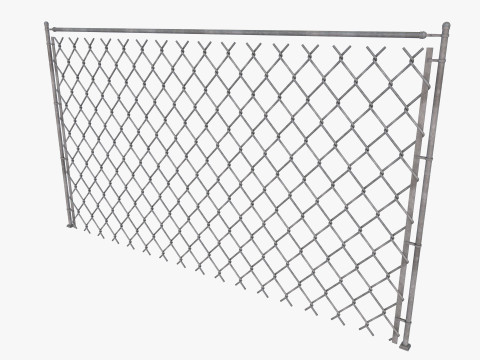 Barbed Wire fence collection 3D Model