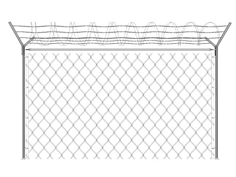 Barbed Wire fence collection 3D Model
