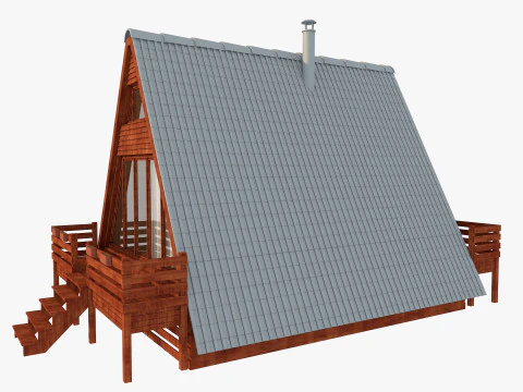 Bungalow House 3D Model