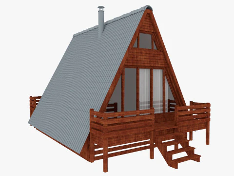 Bungalow House 3D Model