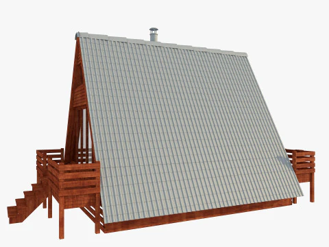 Bungalow House 3D Model