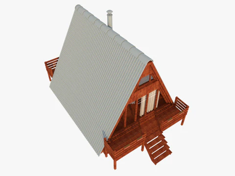 Bungalow House 3D Model