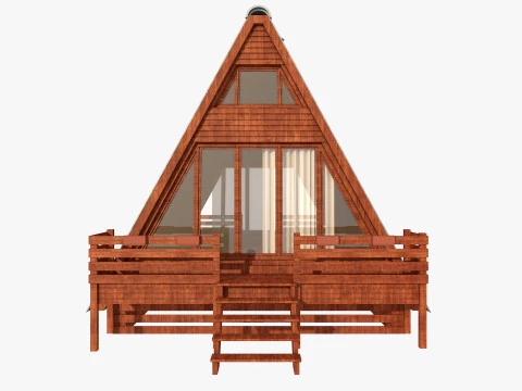 Bungalow House 3D Model