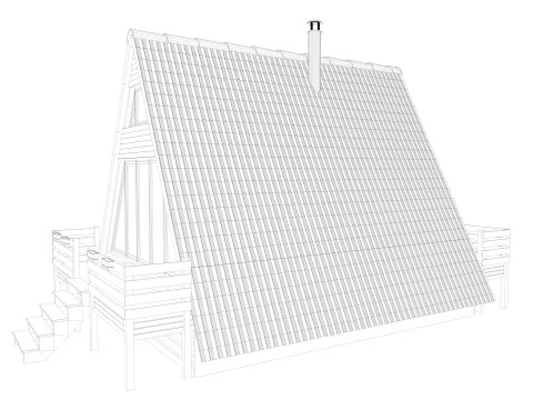 Bungalow House 3D Model