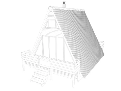 Bungalow House 3D Model