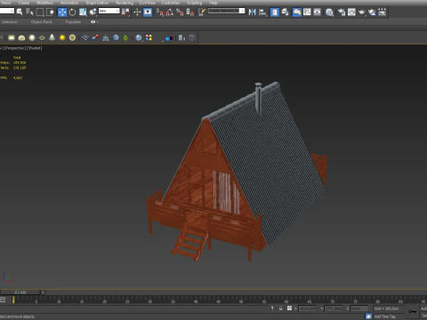Bungalow House 3D Model