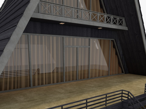Bungalow House 2 3D Model
