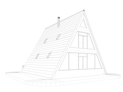 Bungalow House 2 3D Model