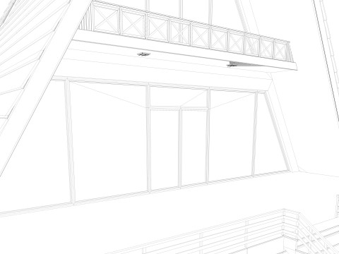 Bungalow House 2 3D Model