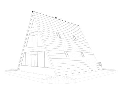 Bungalow House 2 3D Model