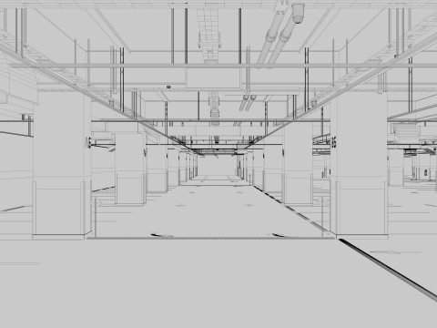 Car Underground Parking 3D Модель