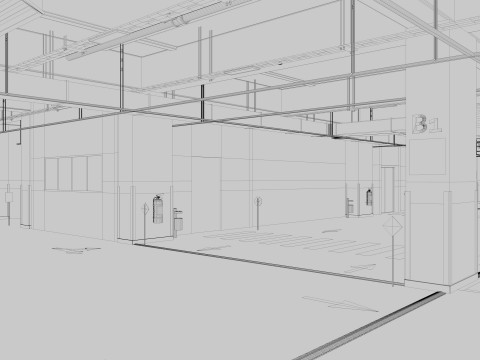 Car Underground Parking 3D Модель