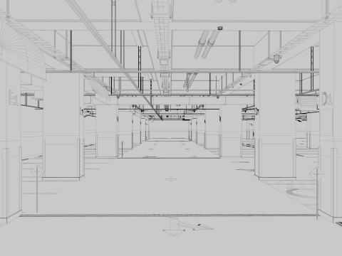 Car Underground Parking 3D Модель