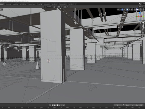 Car Underground Parking 3D Модель