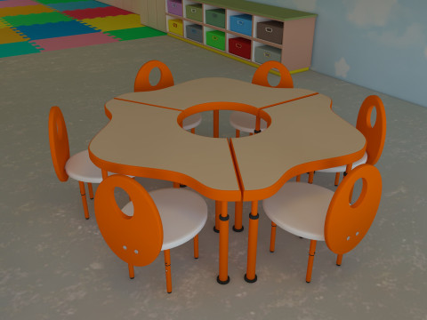 Cartoon Nursery Classroom Modelo 3D