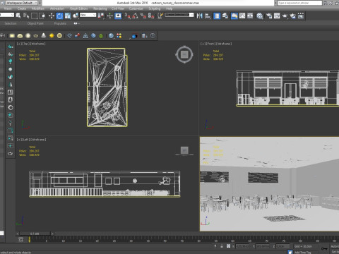 Cartoon Nursery Classroom Modelo 3D