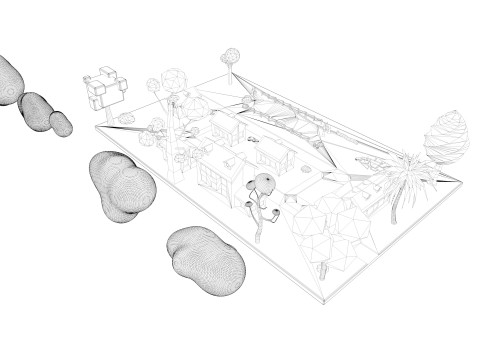 Cartoon Town 3D 모델