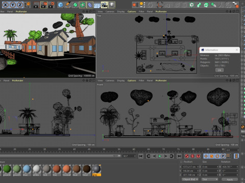 Cartoon Town 3D 모델