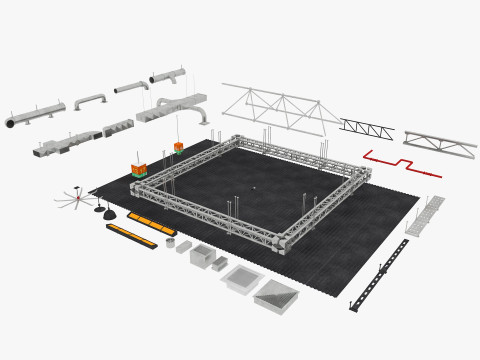 Industrial Ceiling Pack Modelo 3D