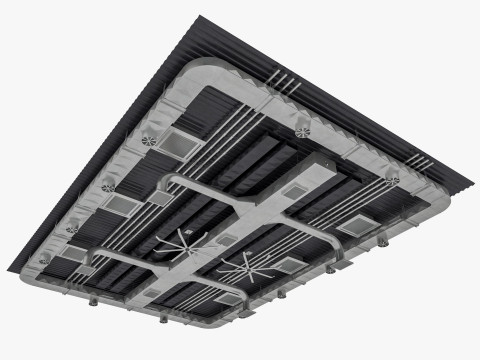 Ceiling Ventilation Pipes 2 3Dモデル