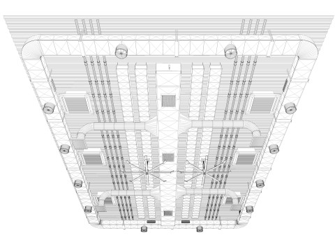 Ceiling Ventilation Pipes 2 3D Model