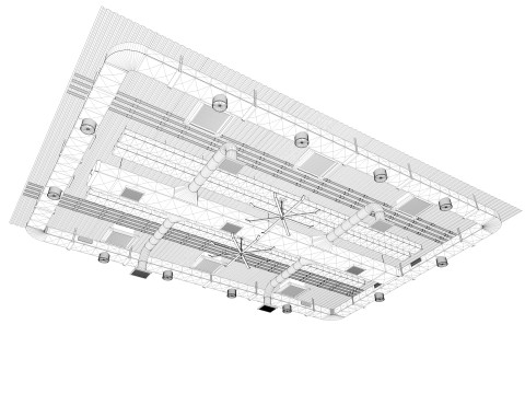 Ceiling Ventilation Pipes 2 3D Model