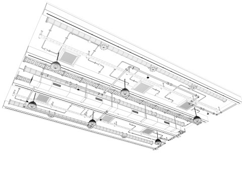 Ceiling Ventilation Pipes 3 Modello 3D