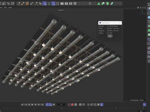 Ceiling Ventilation Pipes 5 Modèle 3D
