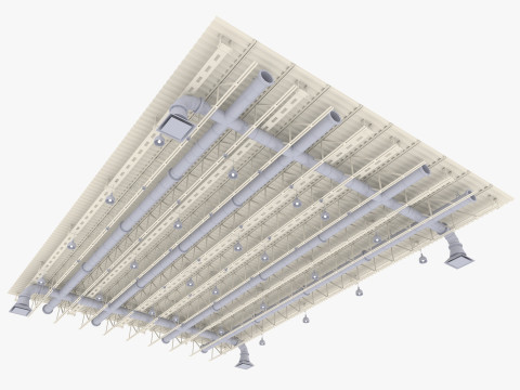 Ceiling Ventilation Pipes 6 3Dモデル