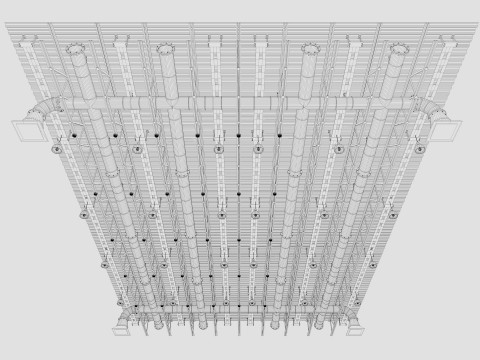 Ceiling Ventilation Pipes 6 3D Модель
