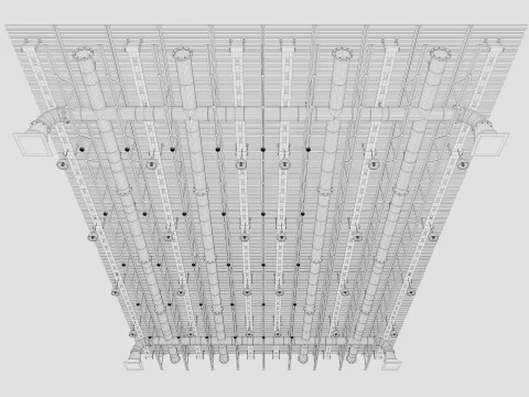 Ceiling Ventilation Pipes 6 3D Model