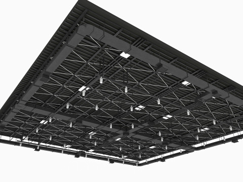Ceiling Ventilation Pipes 7 3D Model