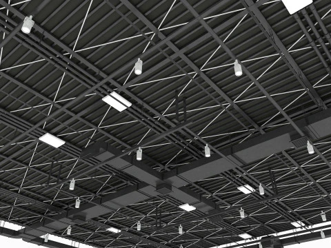 Tubi di ventilazione a soffitto 7 Modello 3D