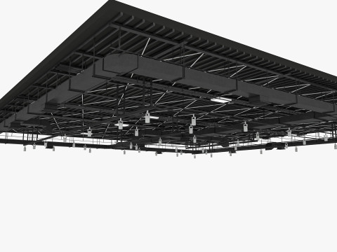 Ceiling Ventilation Pipes 7 3D Model
