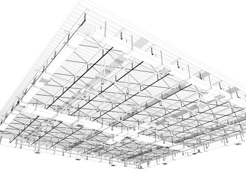 Ceiling Ventilation Pipes 7 3D Model
