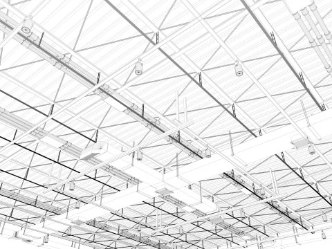 Tubi di ventilazione a soffitto 7 Modello 3D