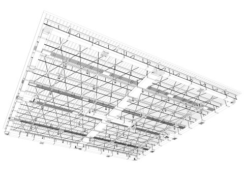 Ceiling Ventilation Pipes 7 3D Model