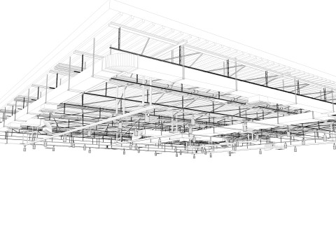 Ceiling Ventilation Pipes 7 3D Model