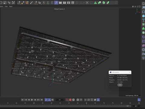 Ceiling Ventilation Pipes 7 3D Model